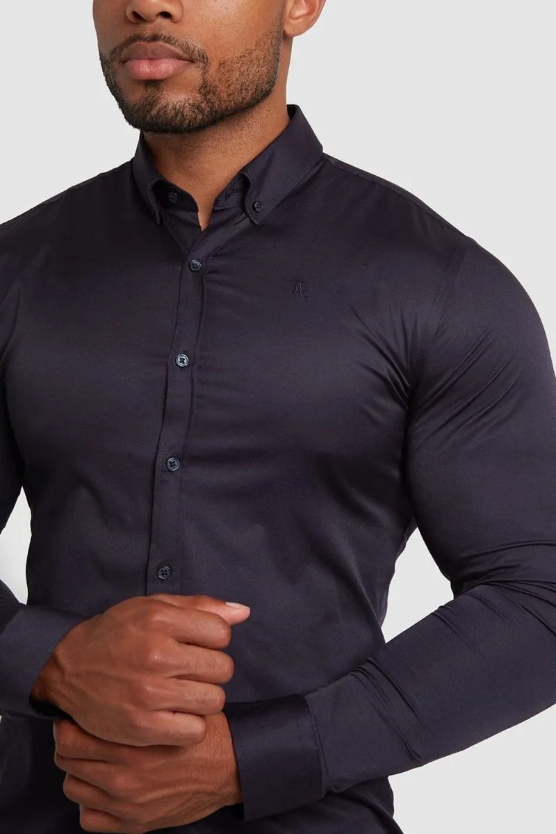 Muscle Fit Signature Shirt 2.0 in Navy
