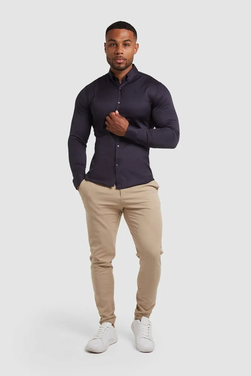 Muscle Fit Signature Shirt 2.0 in Navy