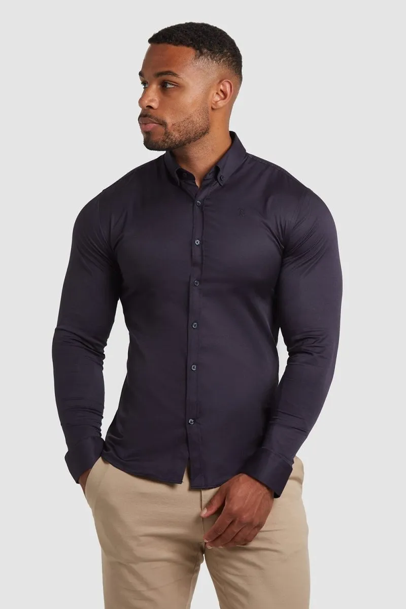 Muscle Fit Signature Shirt 2.0 in Navy