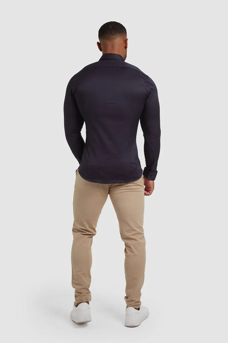 Muscle Fit Signature Shirt 2.0 in Navy