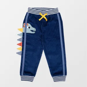 Navy Dinosaur Applique Joggers