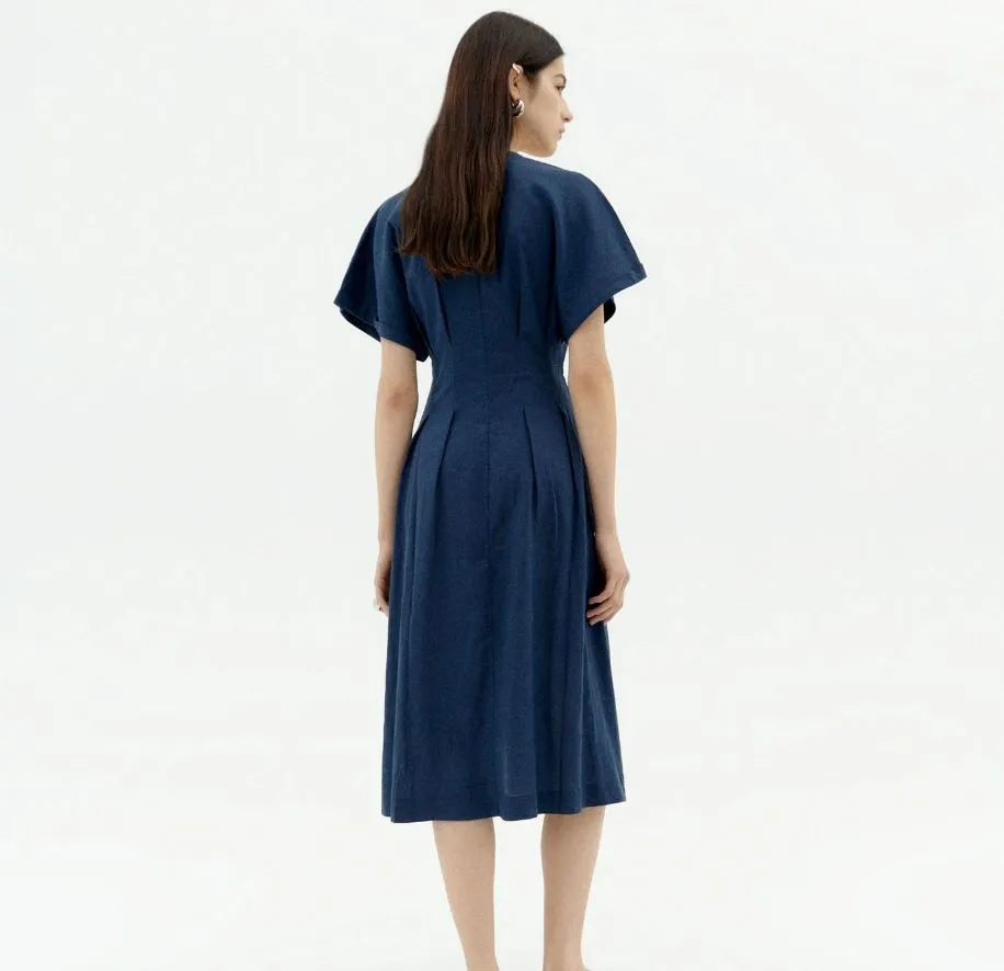 Navy Midi Dress