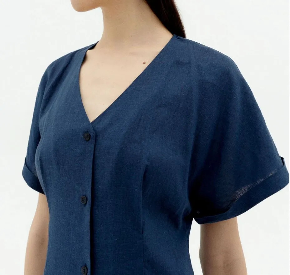 Navy Midi Dress