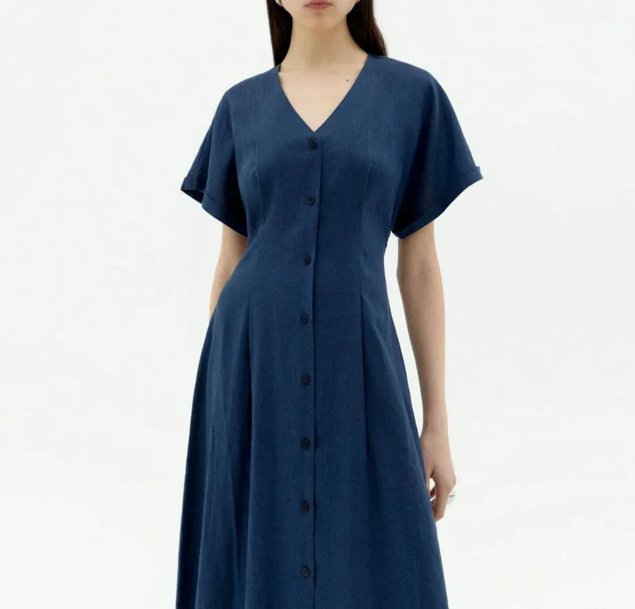 Navy Midi Dress
