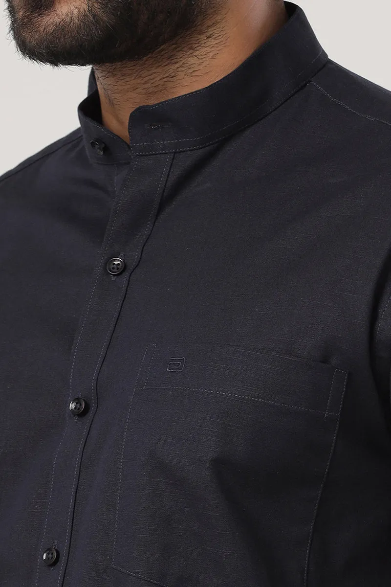 Neo - Dark Navy Blue Formal Shirt For Men | Ariser