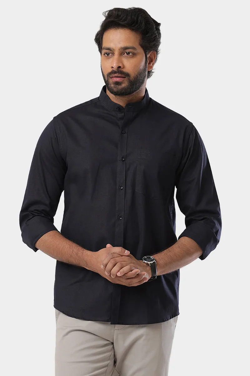Neo - Dark Navy Blue Formal Shirt For Men | Ariser