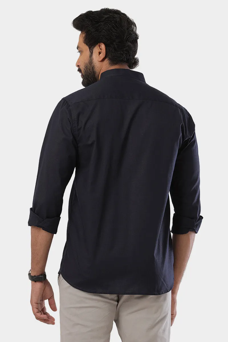 Neo - Dark Navy Blue Formal Shirt For Men | Ariser