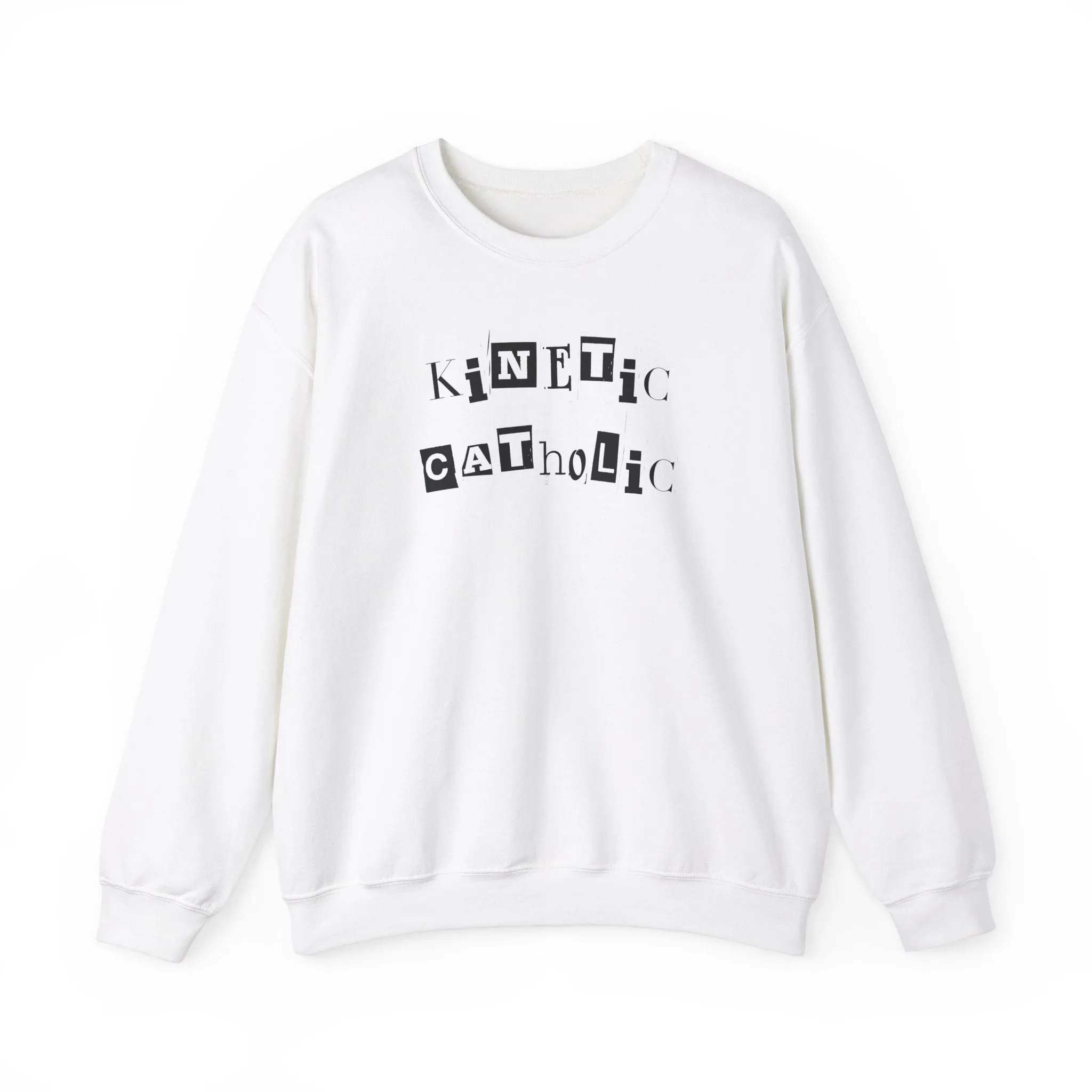 NEW Kinetic Black and White Crewneck Sweatshirt
