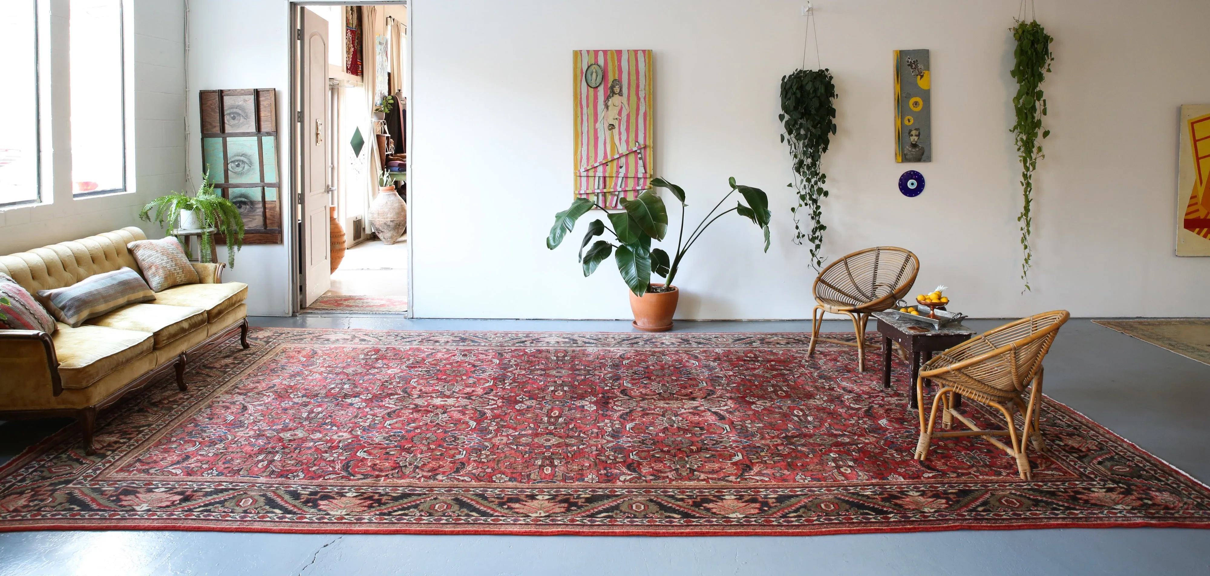 Old Persian Mahal style Turkish Rug 10.5ftx17ft