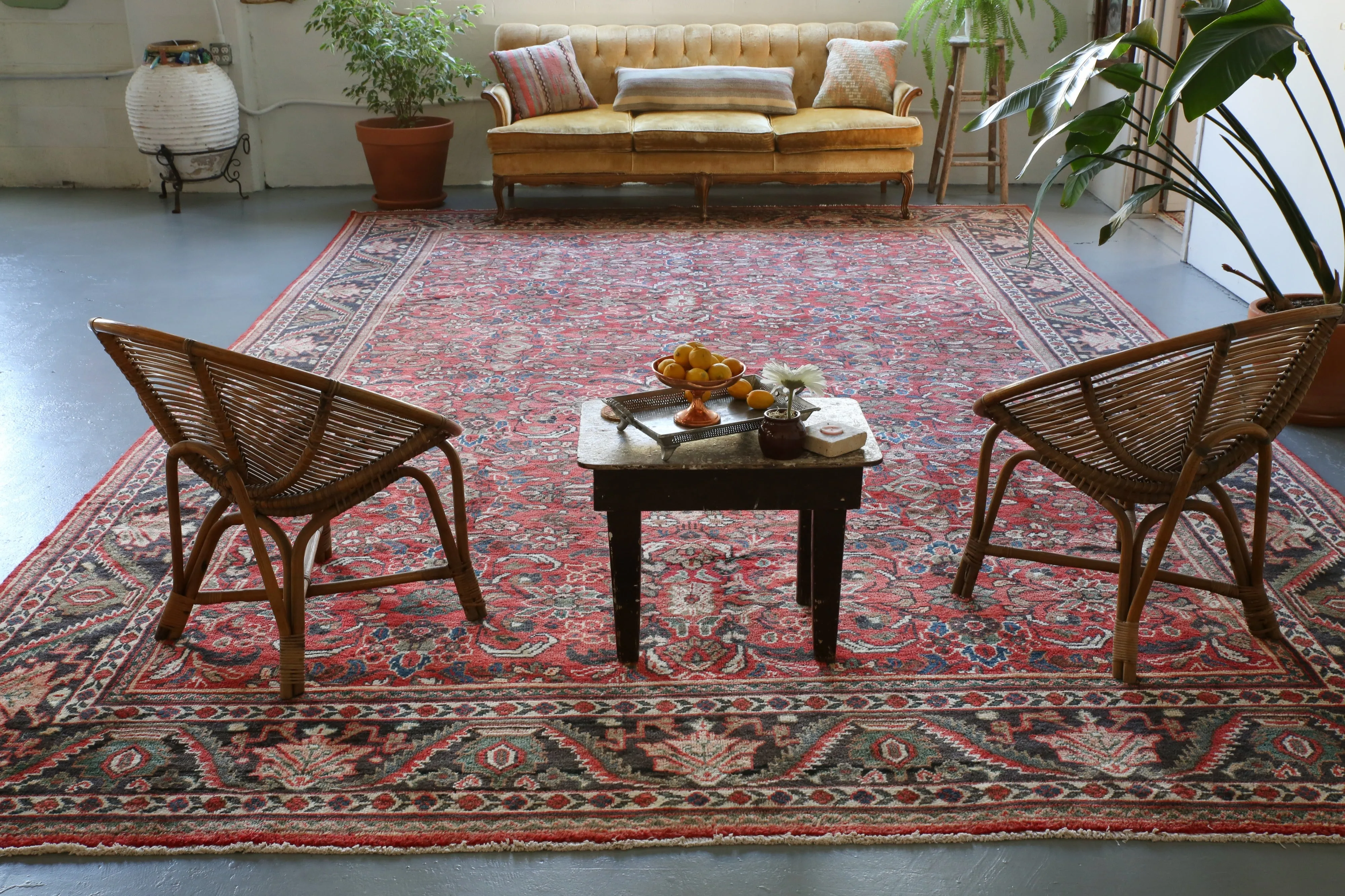 Old Persian Mahal style Turkish Rug 10.5ftx17ft