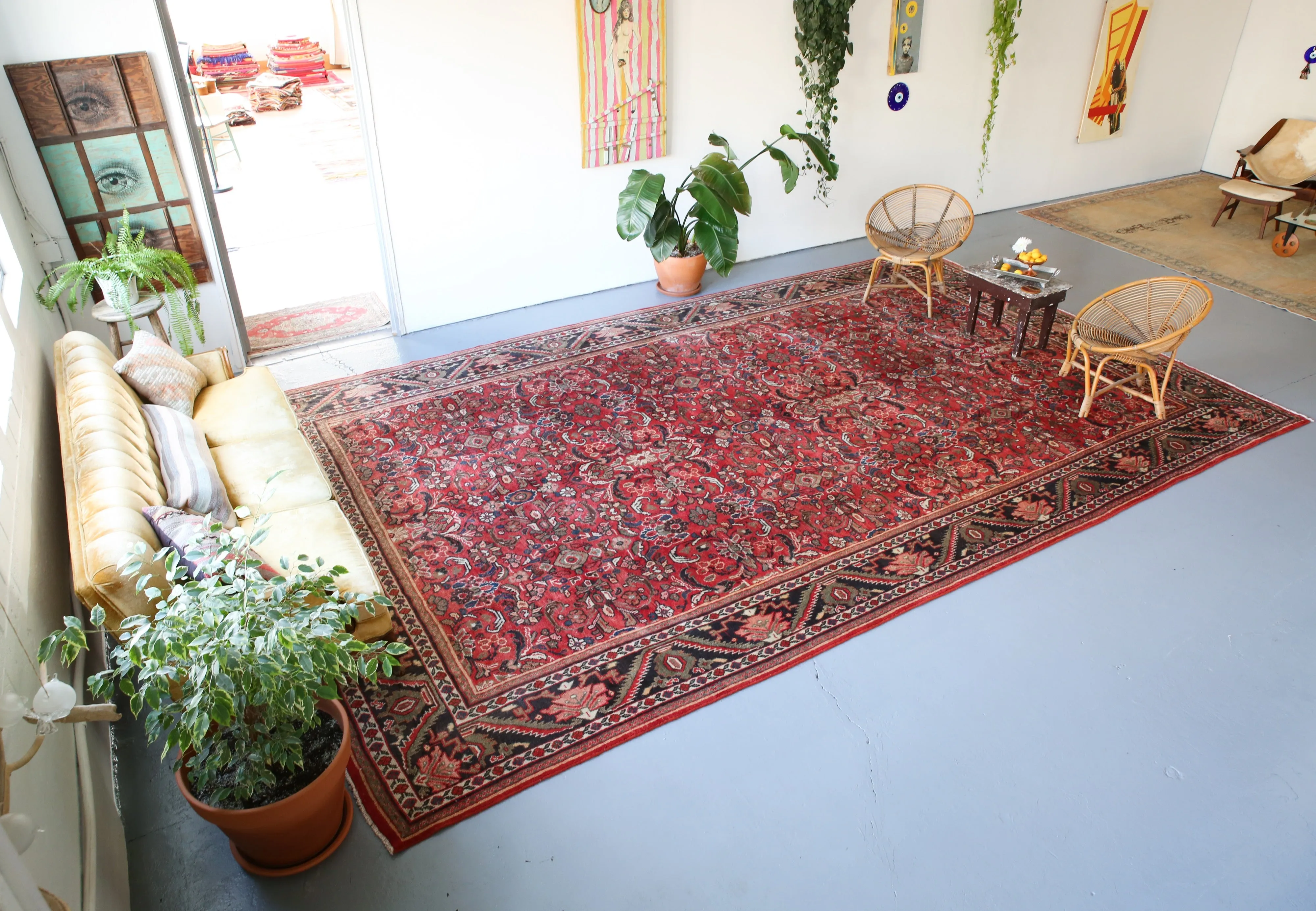 Old Persian Mahal style Turkish Rug 10.5ftx17ft