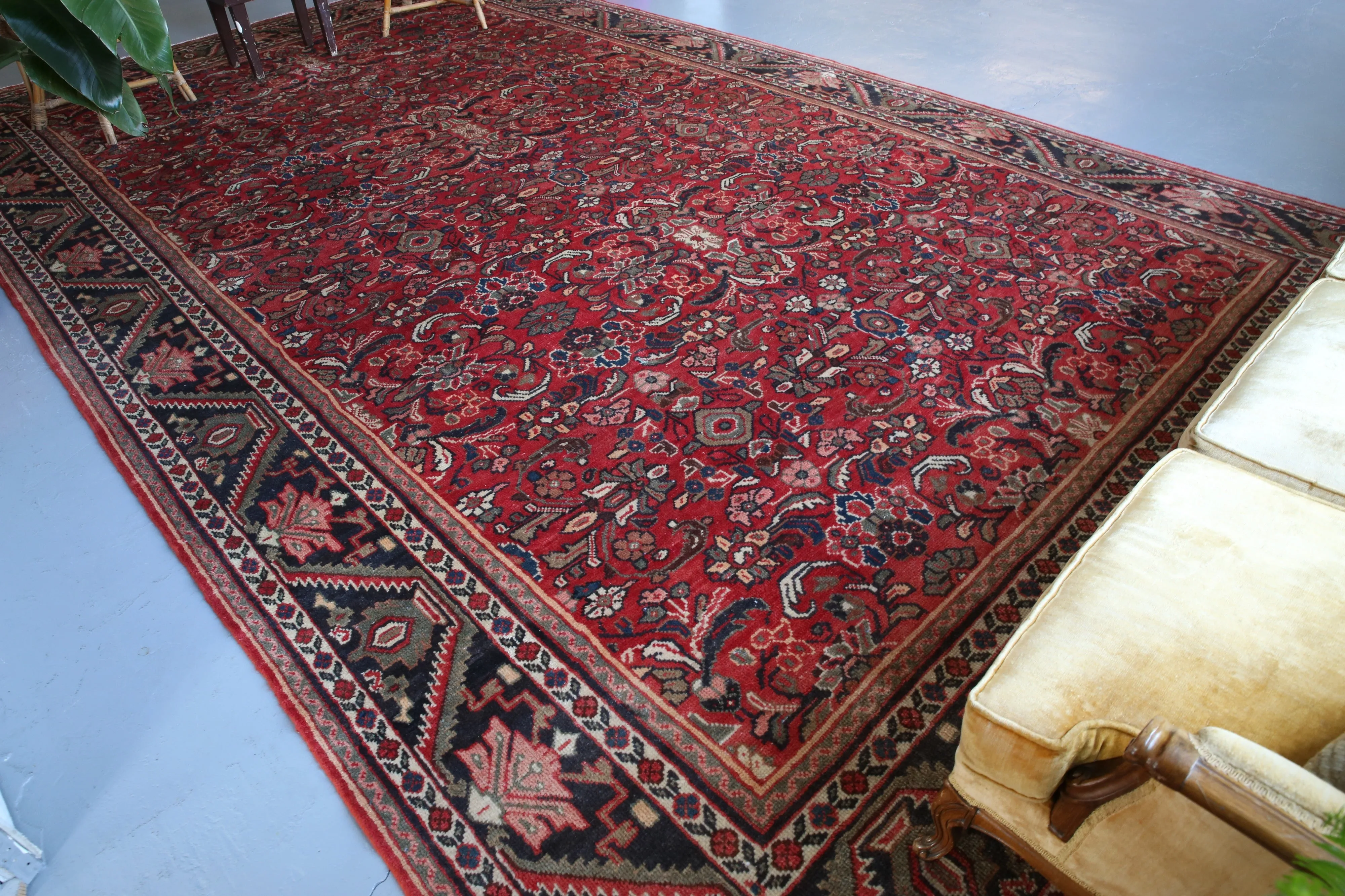 Old Persian Mahal style Turkish Rug 10.5ftx17ft