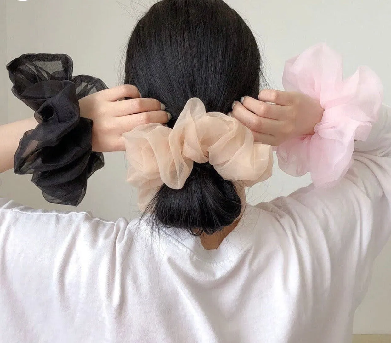 Olive Oversized Scrunchie