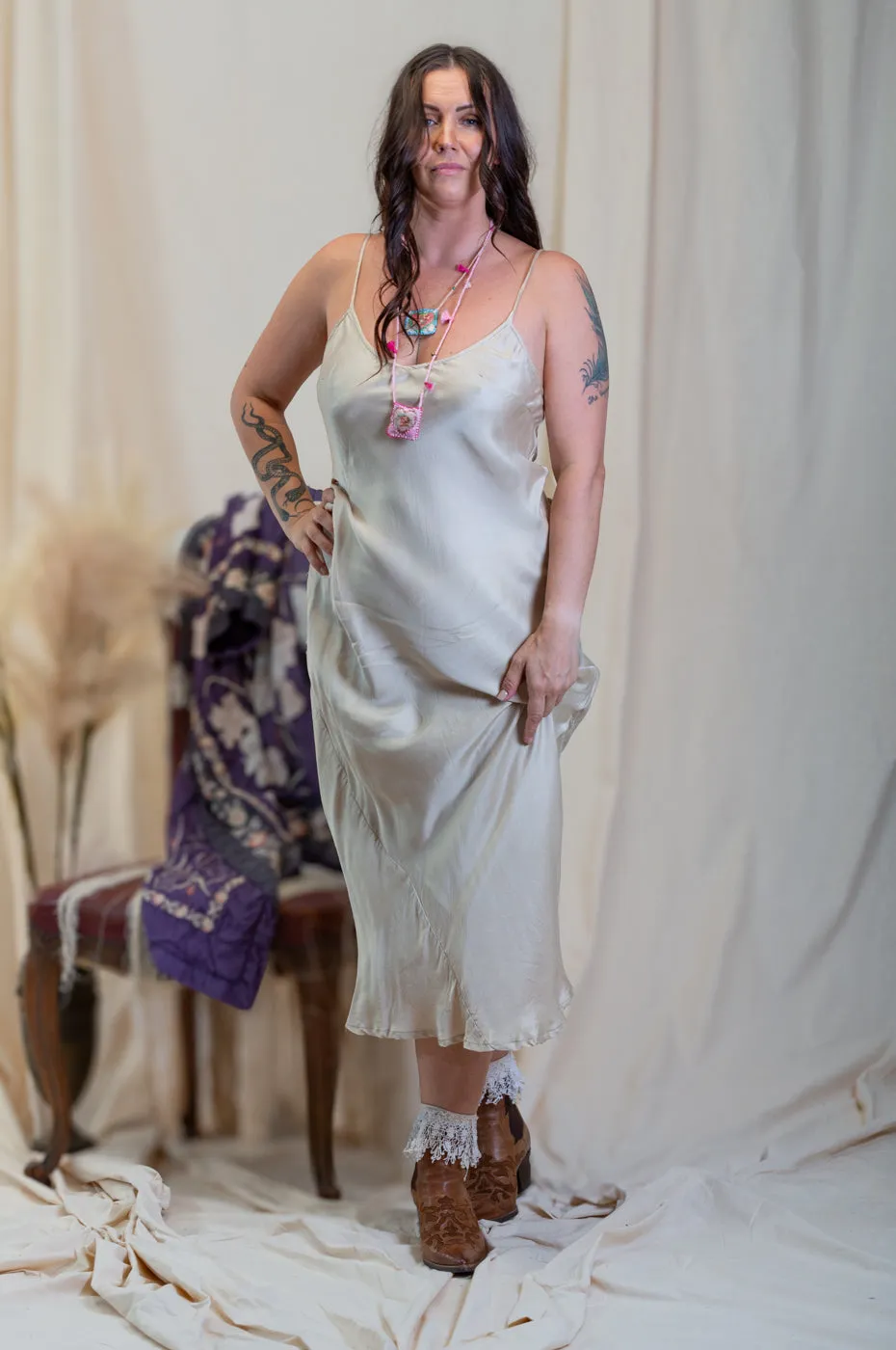 Otomo Silk Slip Maxi