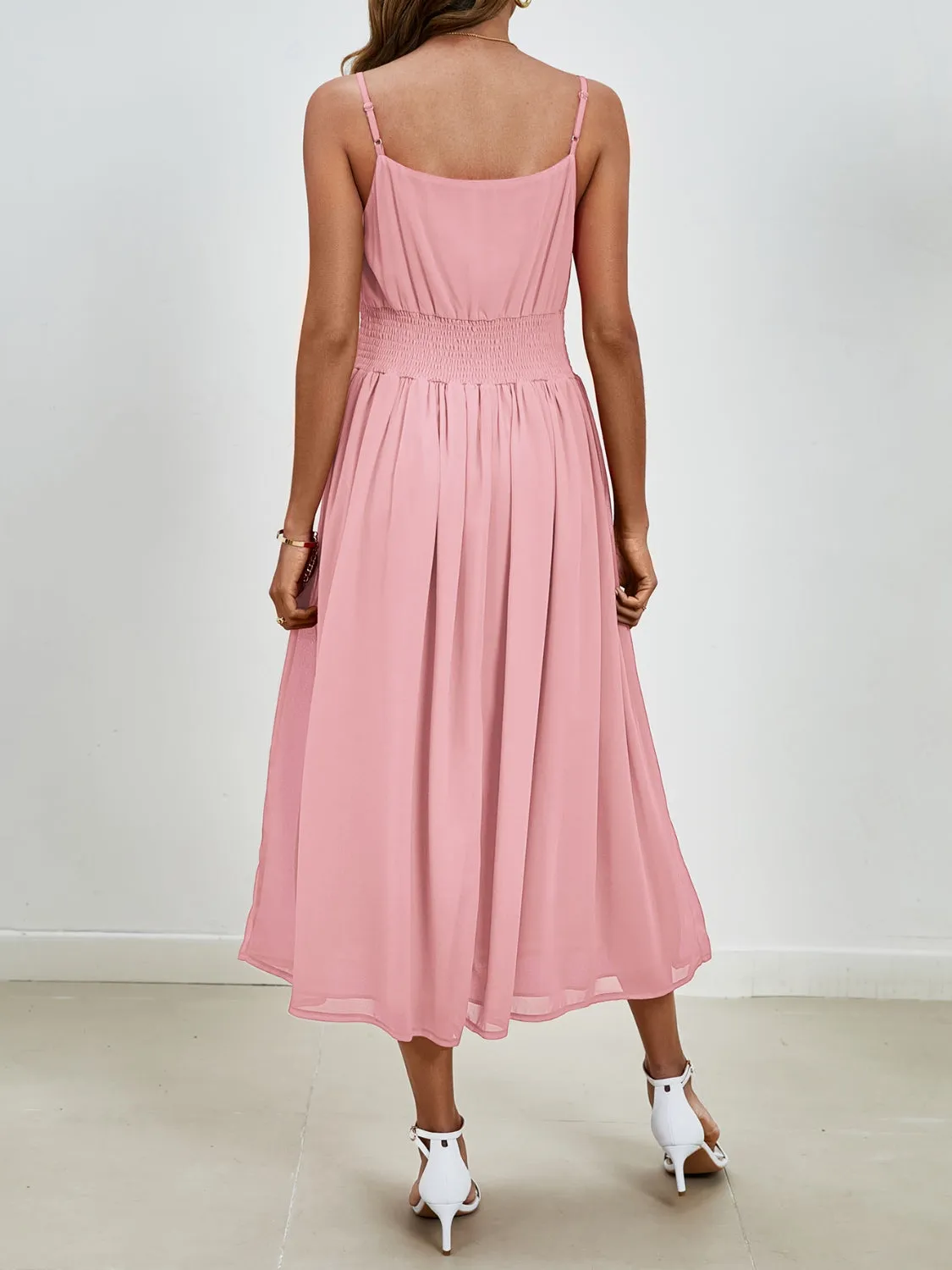Paloma Scoop Neck Midi Cami Dress