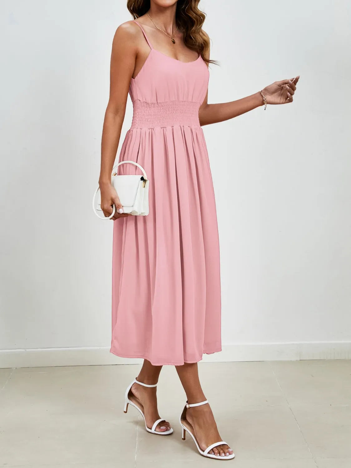 Paloma Scoop Neck Midi Cami Dress