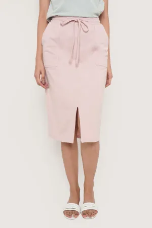 Patch Pocket Easy Pull Up Skirt