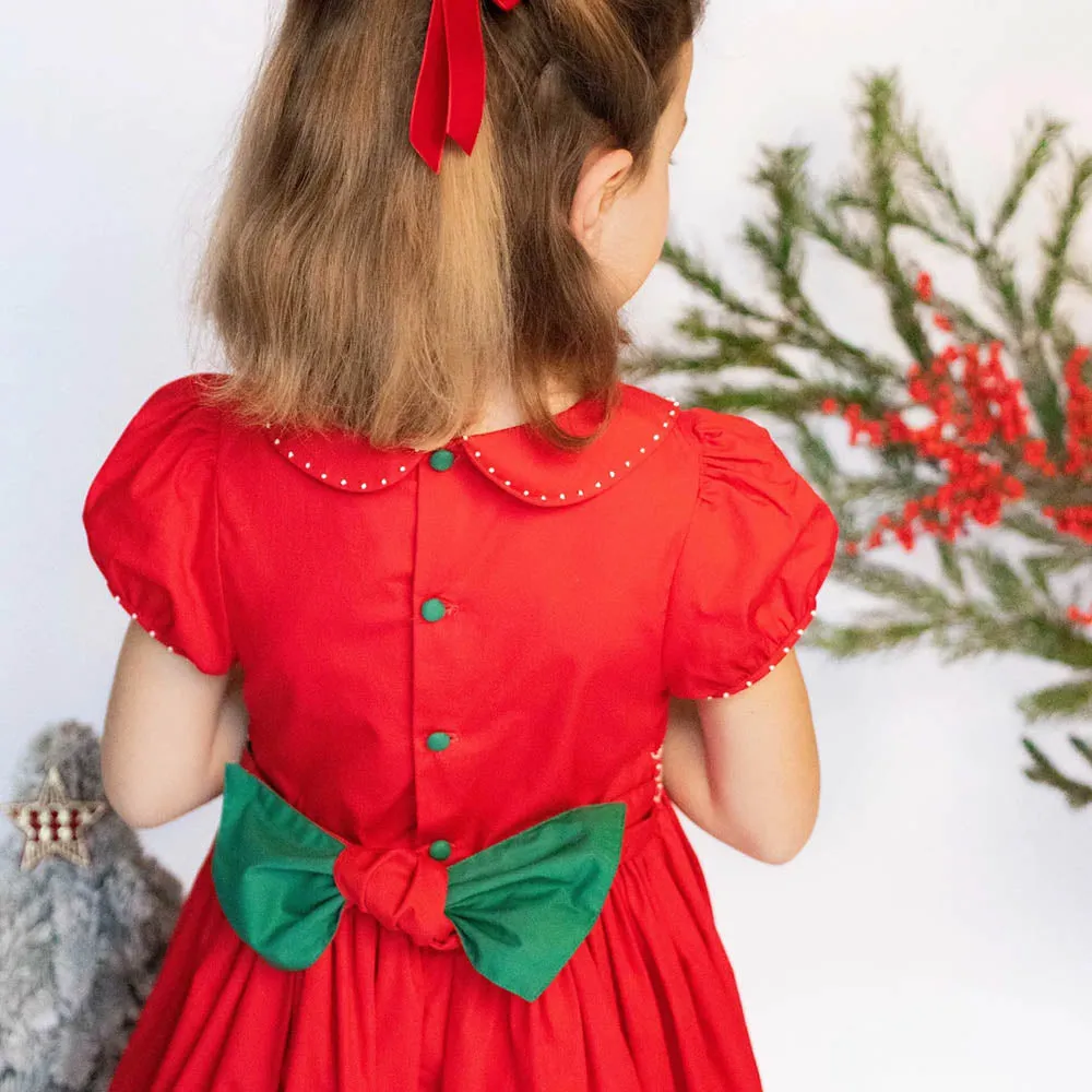 Pauline Cerise Christmas Dress
