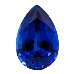 Pear Chatham Lab-Grown Blue Sapphire Gems