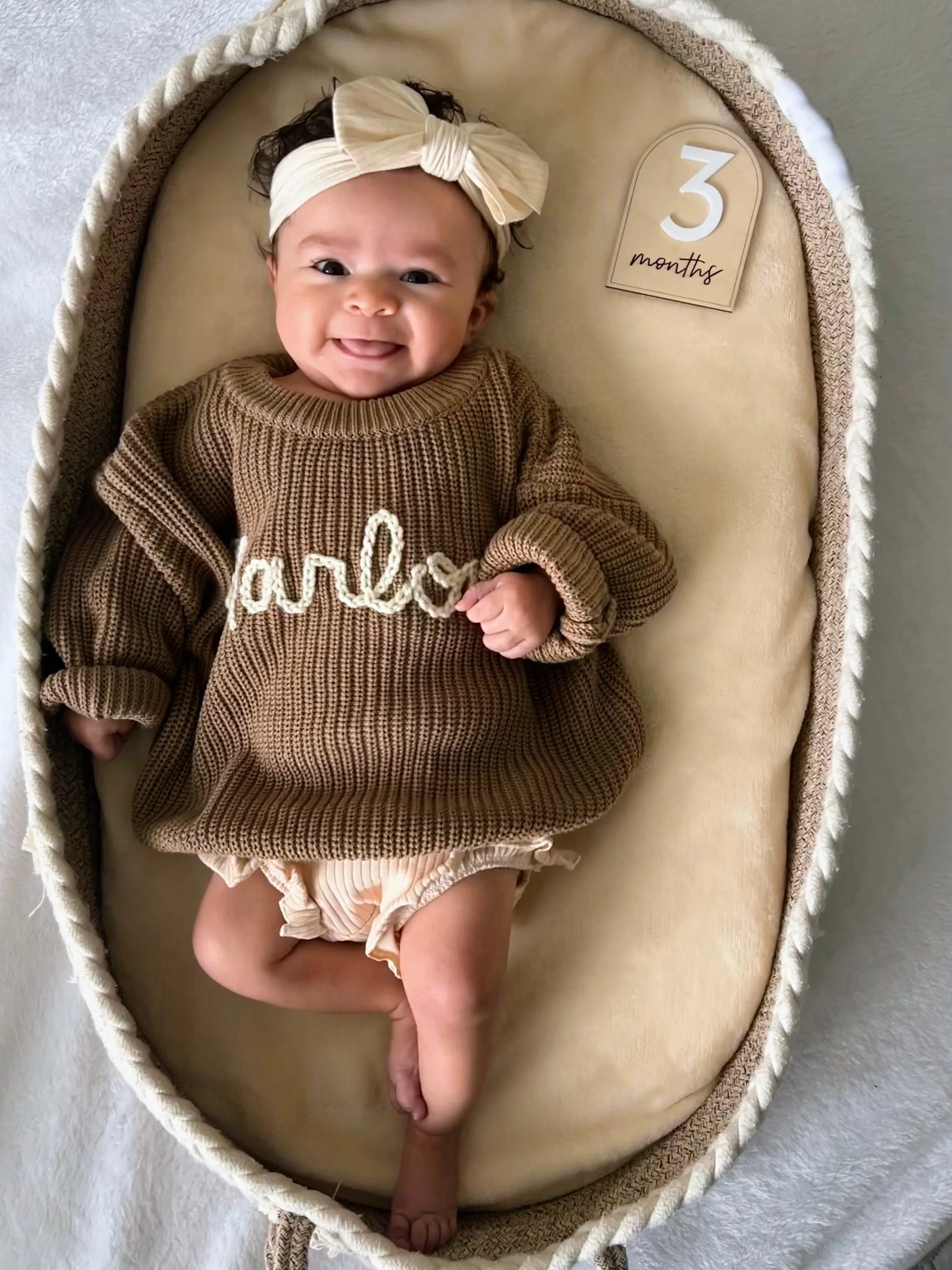 PERSONALIZED SWEATER - MOCHA