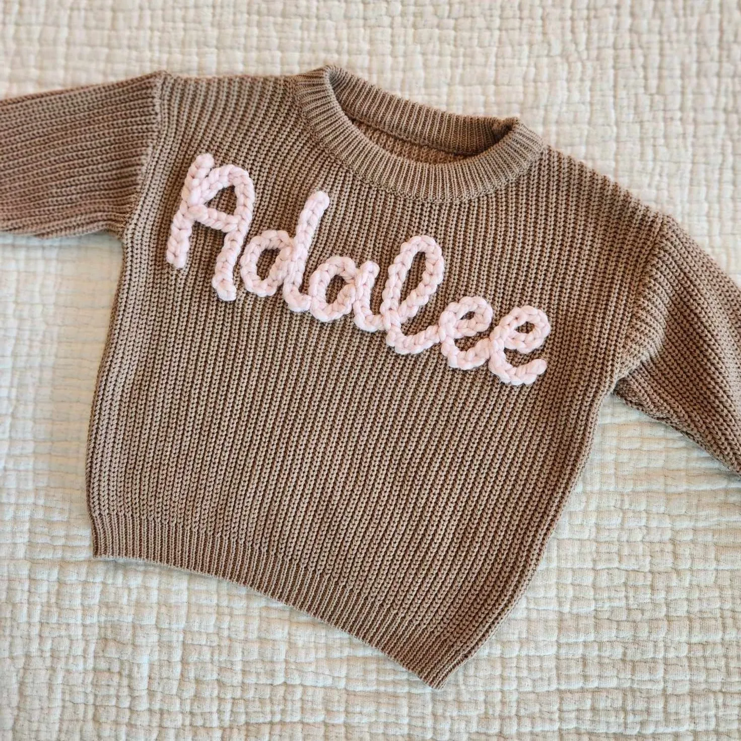 PERSONALIZED SWEATER - MOCHA