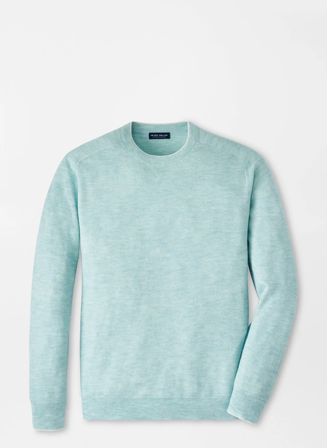 Peter Millar Voyager Cashmere-Silk Saddle Shoulder Crew