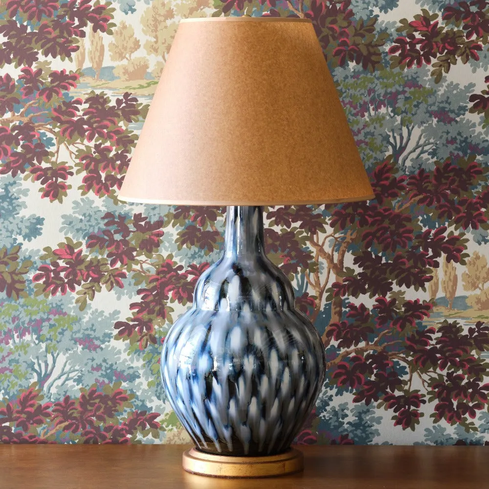 Pheasant Feather Lamp (Blue)