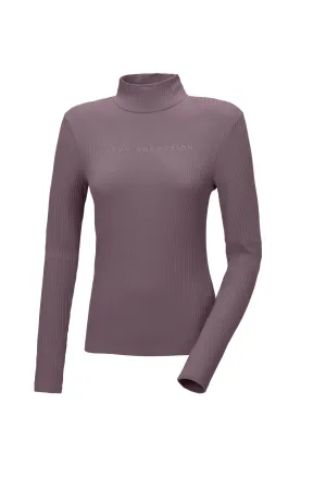 Pikeur roll neck top in Purple grey
