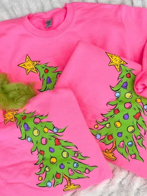 Pink Grinch Tree-Shirts & Sweatshirts