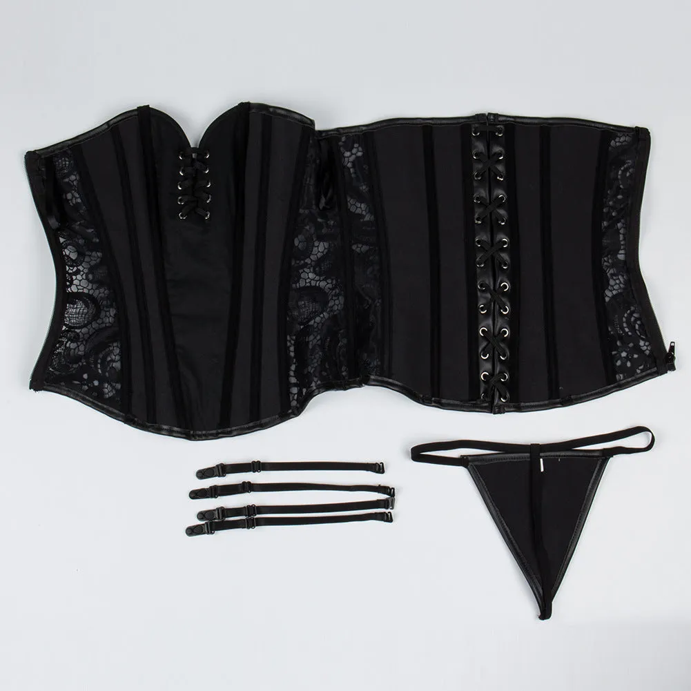 Plastic Top Hollow Sexy Belly Corset