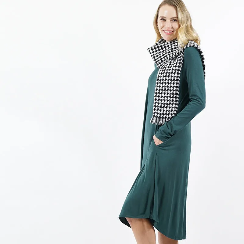 Plus Size Sexy Slinky Pocket Midi Dress