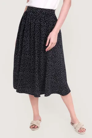 Polka Dot Midi Skirt