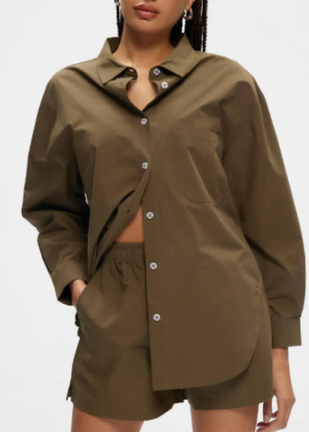 Poplin Oversized Shirt