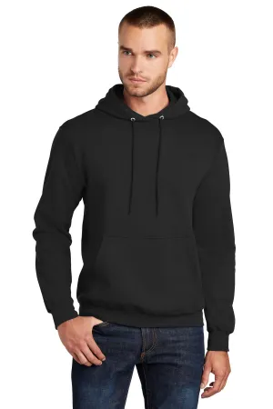Port & Company Core Fleece Pullover Hooded Sweatshirt. PC78H Jet Black