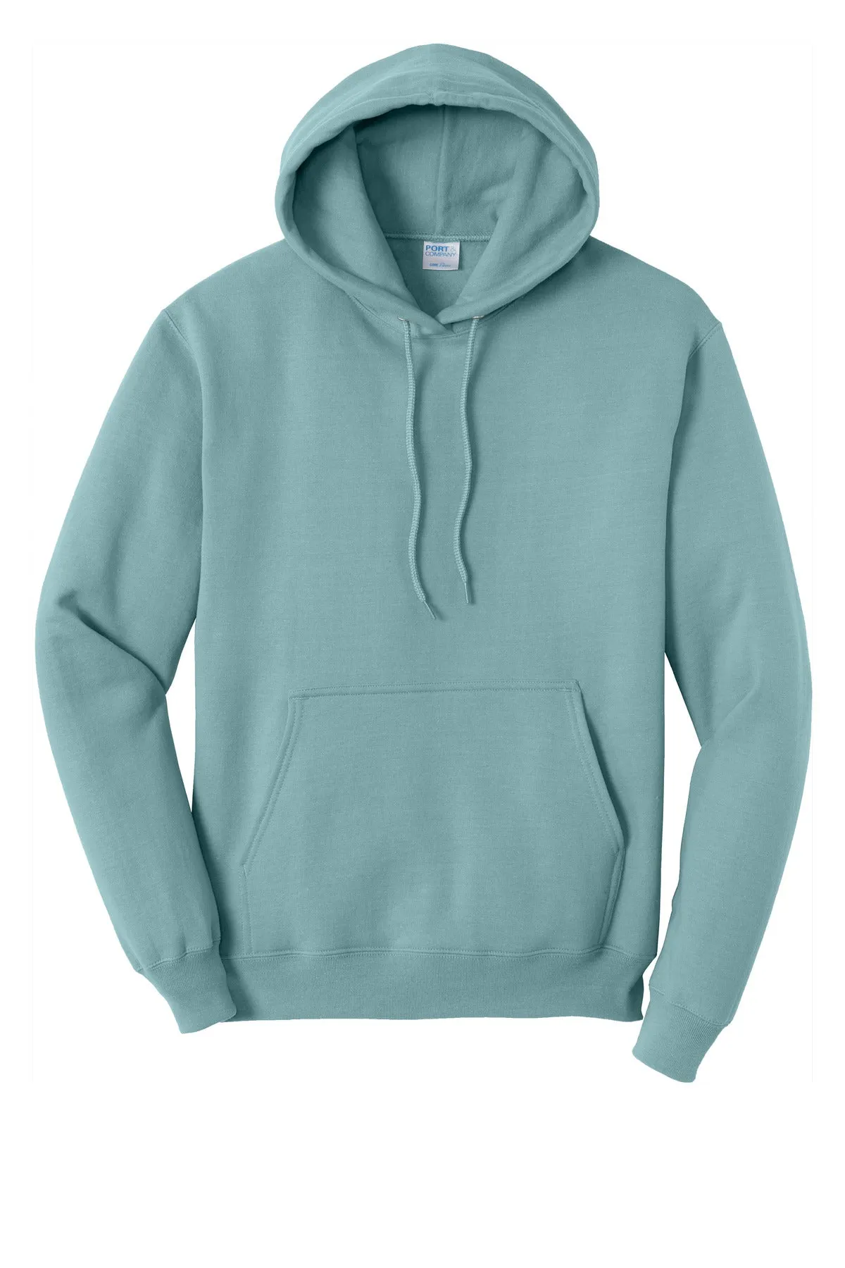 Port & Company Core Fleece Pullover Hooded Sweatshirt. PC78H Stonewashed Blue