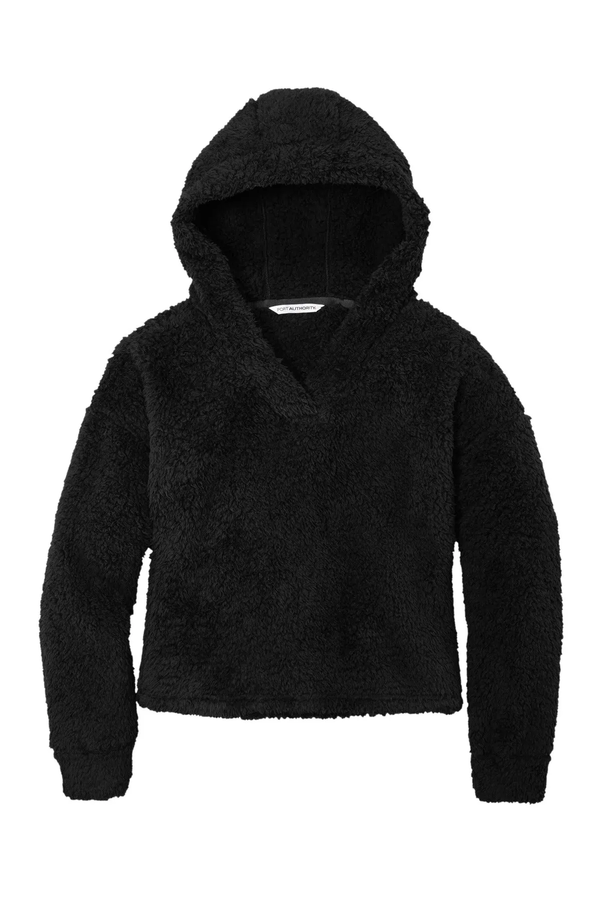 Port Authority  Women's Cozy Fleece Hoodie. L132 Black