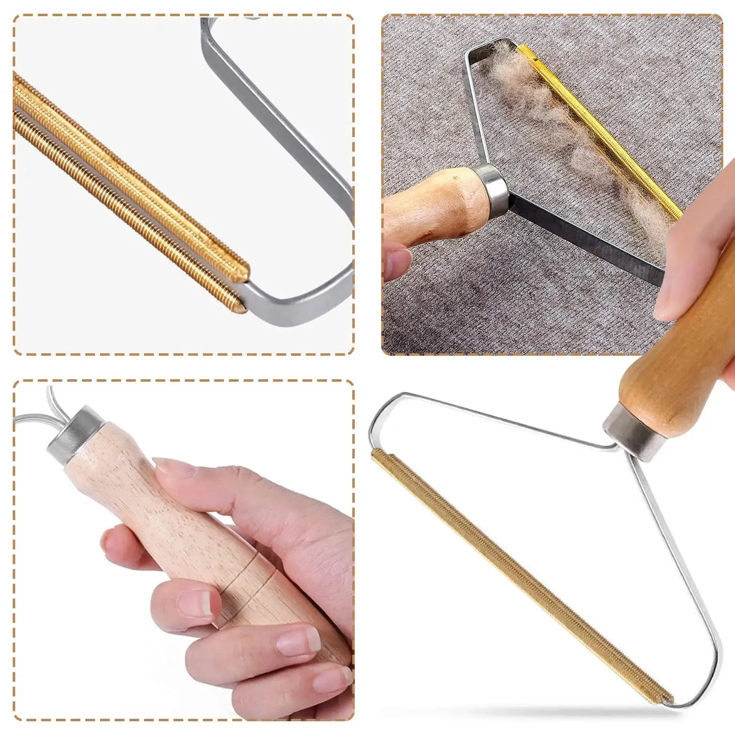 Portable Pet Hair and Lint Remover Tool