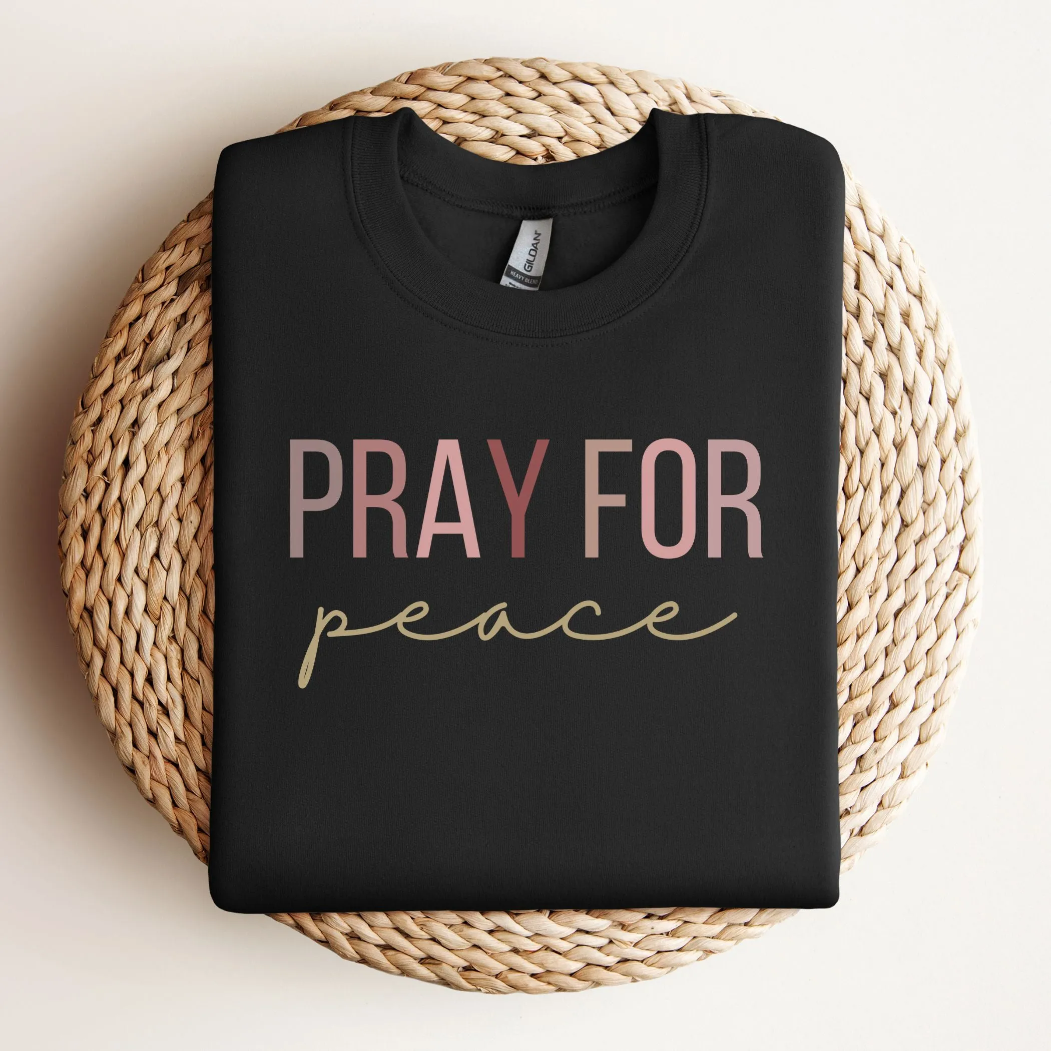 Pray for Peace Crewneck Sweatshirt