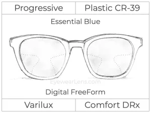 Progressive - Varilux - Comfort DRx - Digital - Plastic - Smart Blue Filter