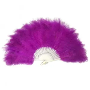 Purple Feather Fan