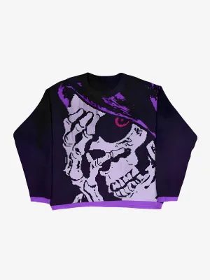 PURPLE GHOUL SWEATER