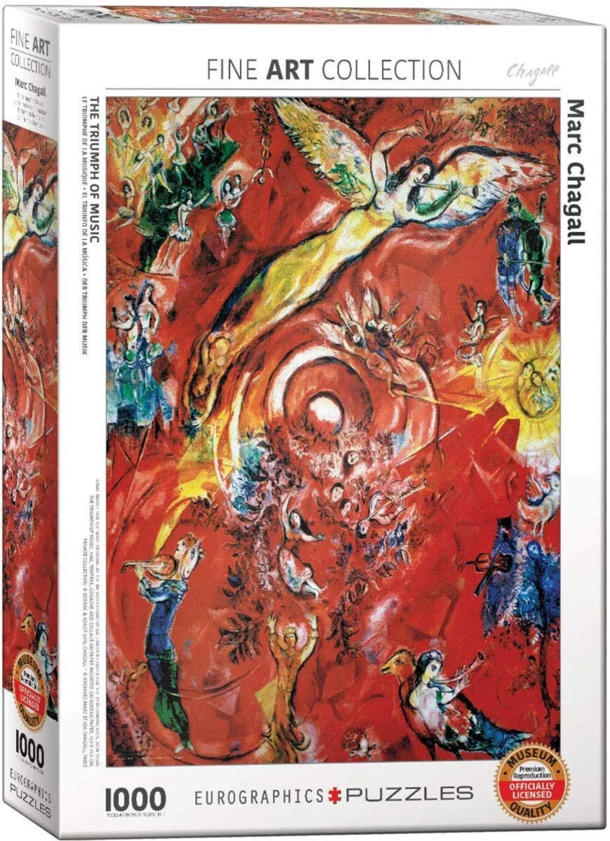 Puzzle Eurographics - 1000 p - Triomphe de la musique -Chagall