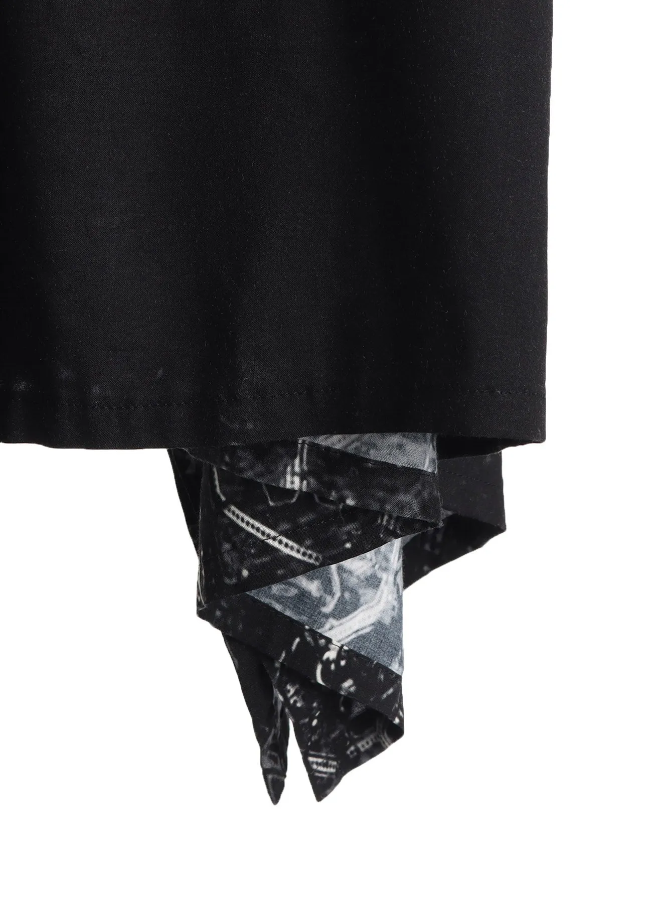 RAYON PRINT TILE PATTERN SIDE CUT-OUT DRESSES