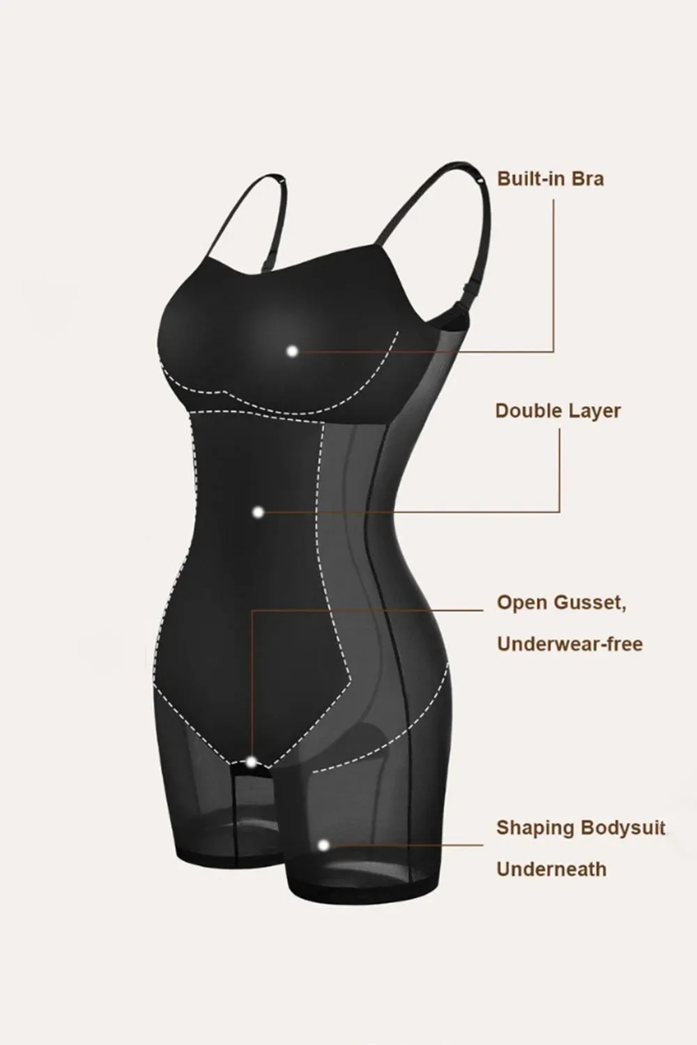 Ready for the World Built-In Shapewear Square Neck Short Sleeve Maxi Dress