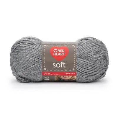 Red Heart Soft Yarn Lt Grey Heather