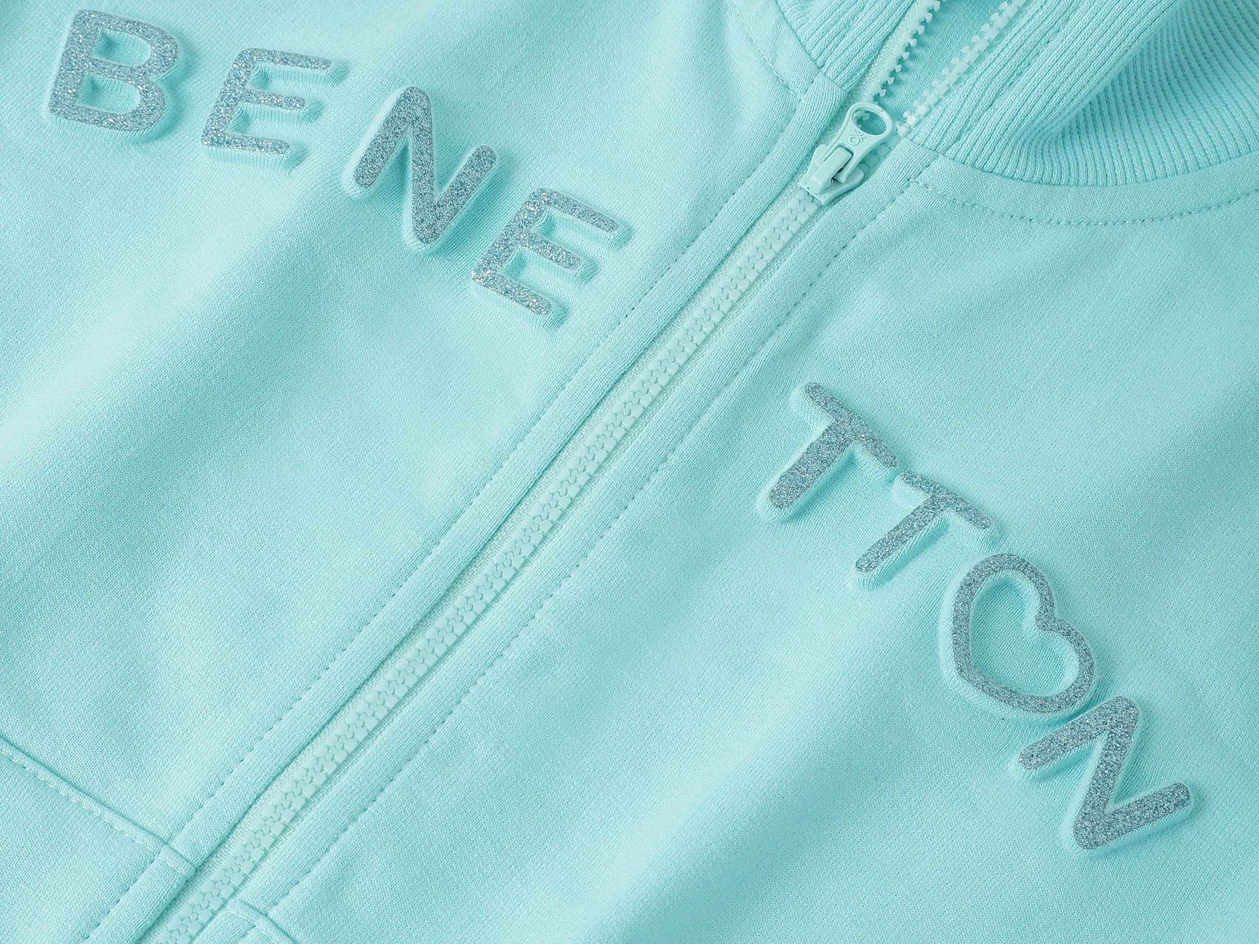 Regular Fit High Neck Embossed Sweatshirts