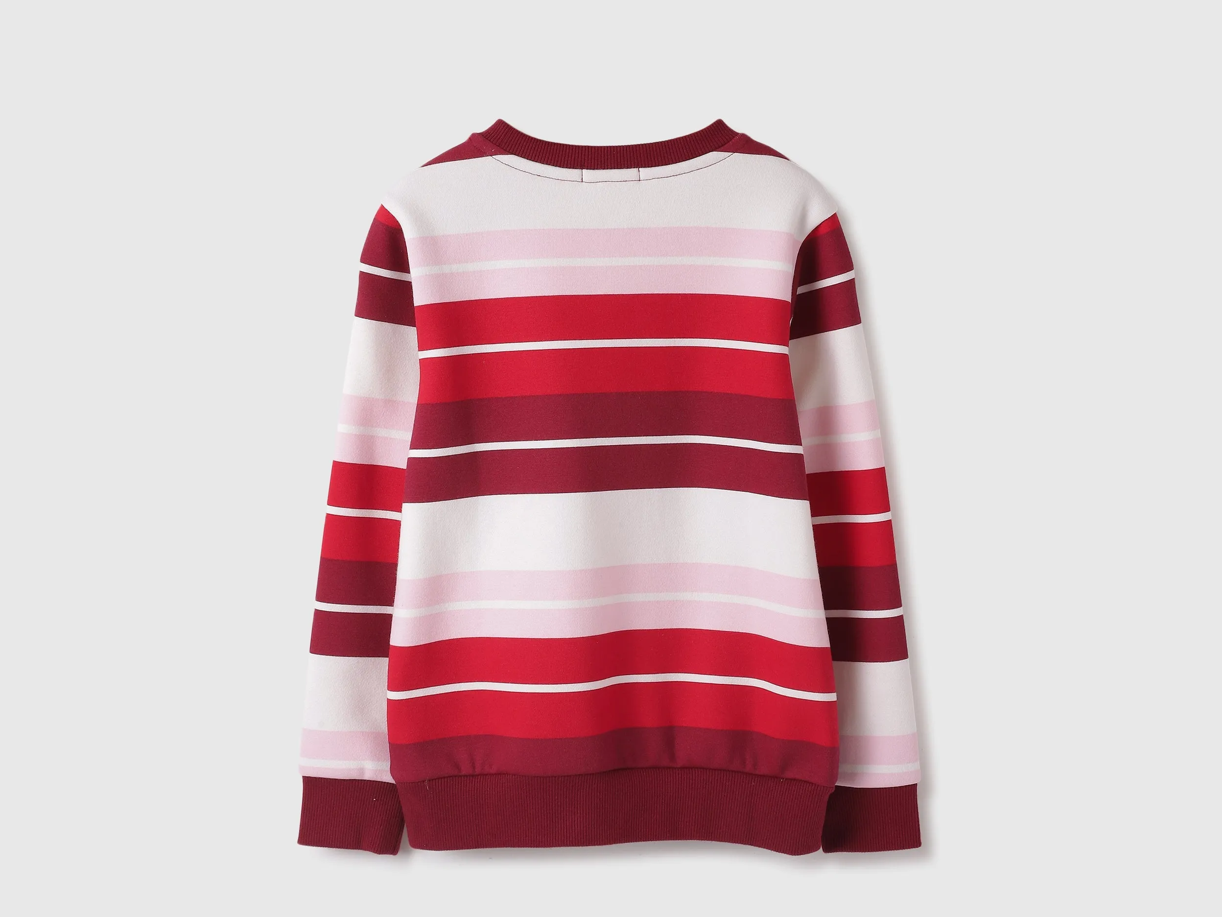 Regular Fit Round Neck Striped Sweatshirts