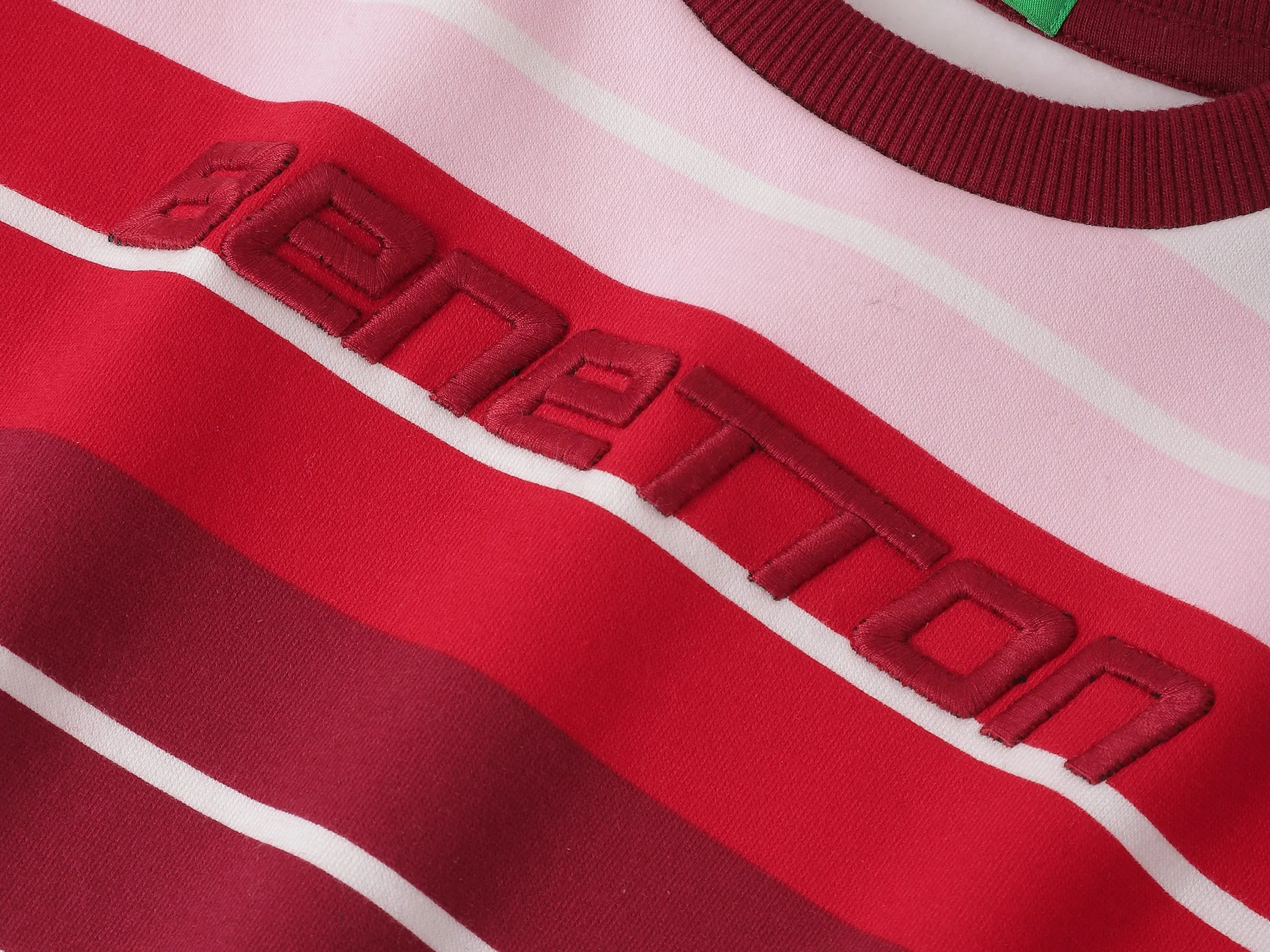 Regular Fit Round Neck Striped Sweatshirts