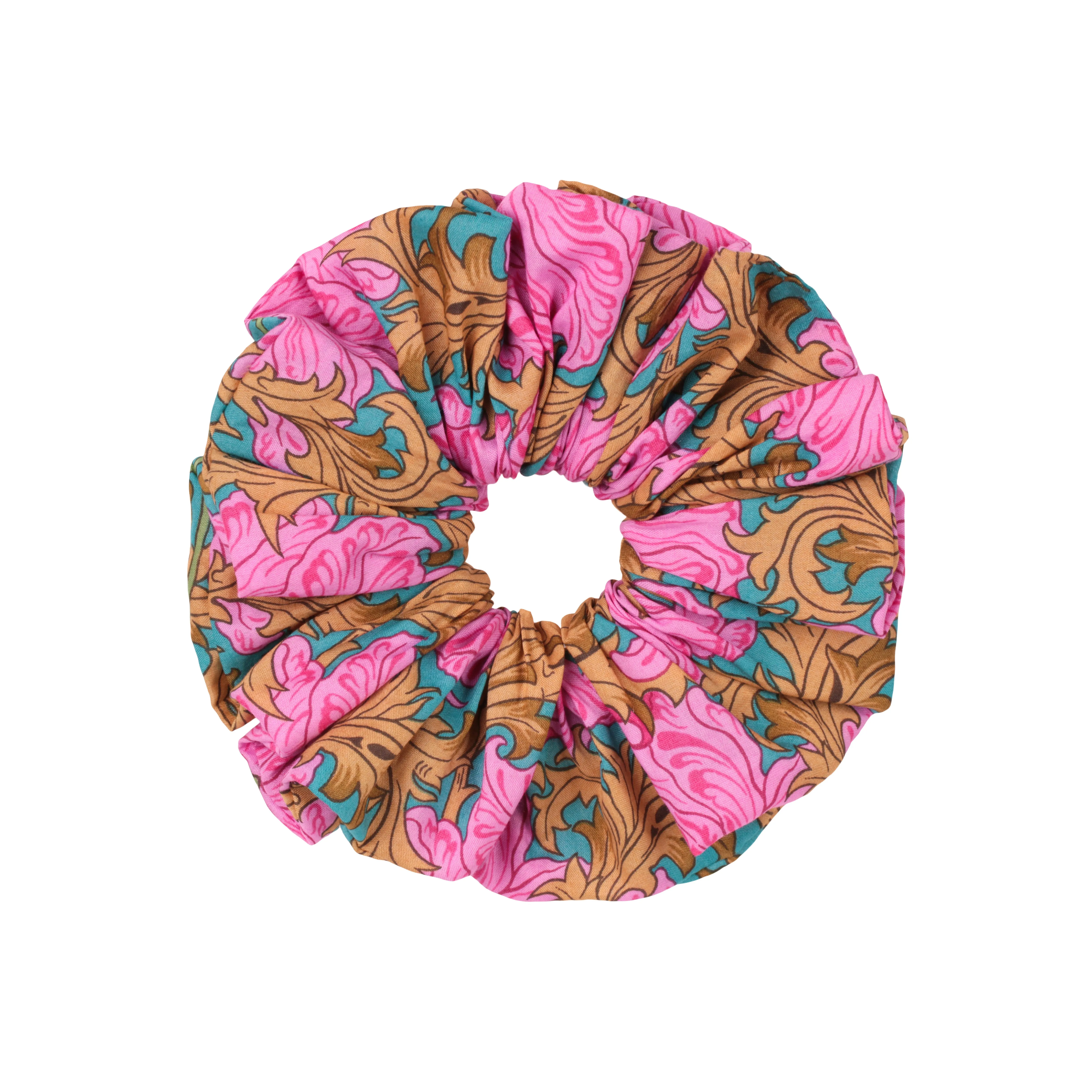 Reverie Pink Cotton Scrunchie
