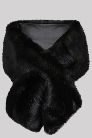 Ro Rox Clara Luxurious Winter Faux Fur Shawl Wrap